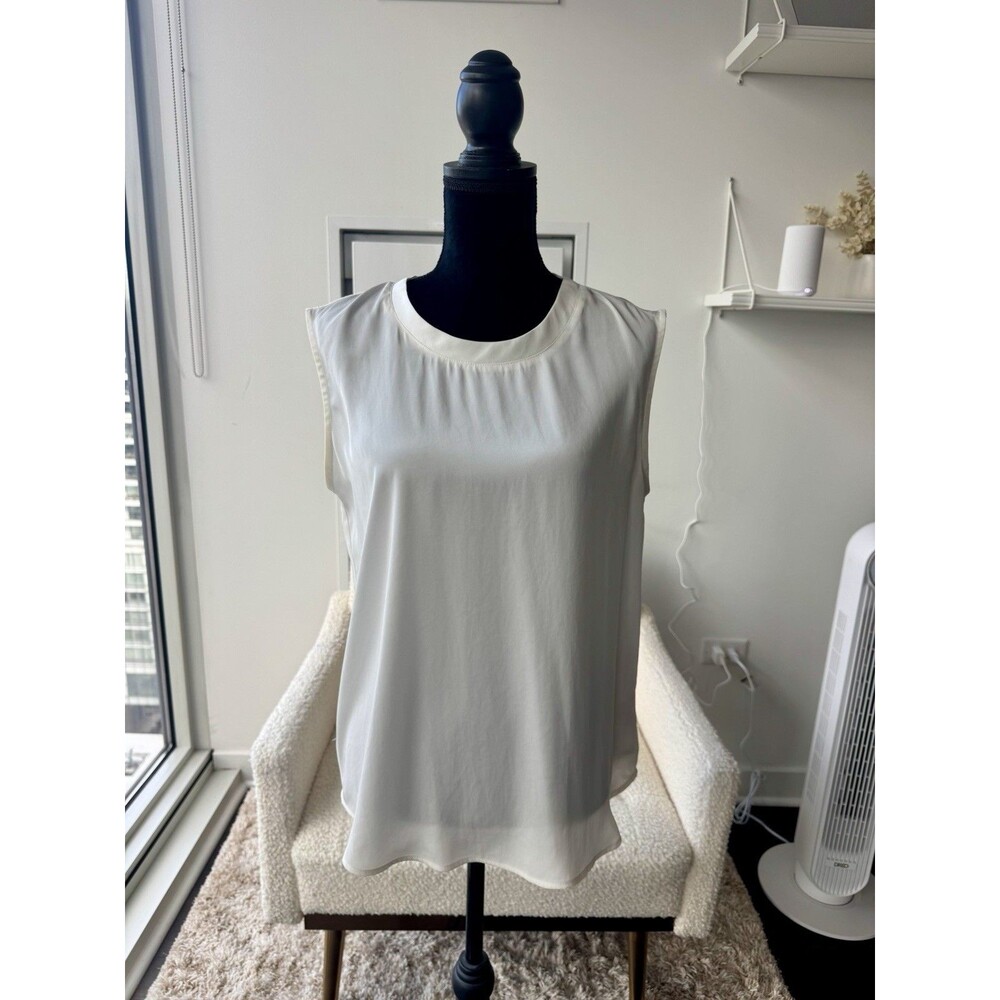 Express Women's Cream Sleeveless Tank Top Size M NEW - Picture 1 of 5